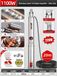 Pompe submersible en acier inoxydable pour puits profonds - 1100 W, 14 positions