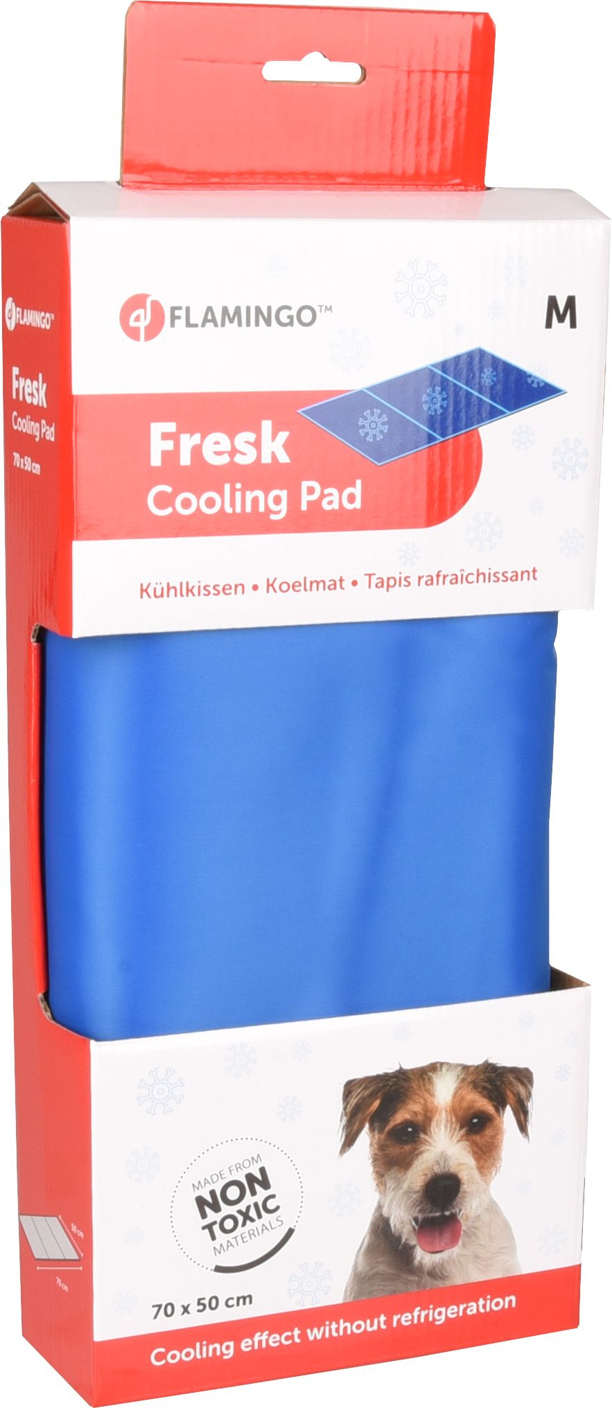 FLAMINGO Koelmat Fresk - Blauw - 70 x 50 cm