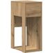Oak Craft Support informatique avec tiroir 30x44x74 cm