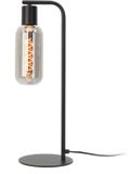 Eglo Majone Tafellamp - E27 - 50,5 cm - Zwart/Grijs - Smoke Glas - Rookglas