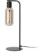 Eglo Majone Tafellamp - E27 - 50,5 cm - Zwart/Grijs - Smoke Glas - Rookglas
