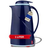 Helios 2934-008 Wave Push kunststof thermoskan, 1 liter