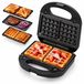 Tomado Multigrill TGM2002B - 3 in 1 - Tosti ijzer - Wafelijzer - Contactgrill - PFAS vrij - Zwart