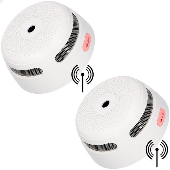 X-Sense XS01-W - Draadloos koppelbare rookmelder 2-pack - 10 jaar batterij - Wit