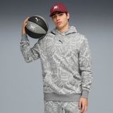 PUMA teamJAWS Post Game sweat à capuche de basket-ball pour Hommes, Gris, Taille XS