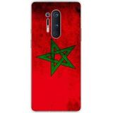OnePlus Bedrukt siliconen hoesje compatibel met OnePlus 8 Pro Drapeau maroc