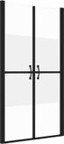 vidaXL Douchedeur, halfmat, veiligheidsglas (98-101)x190 cm