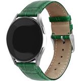 Strap-it Samsung Galaxy Watch 7 - 40mm leather crocodile grain band (groen)