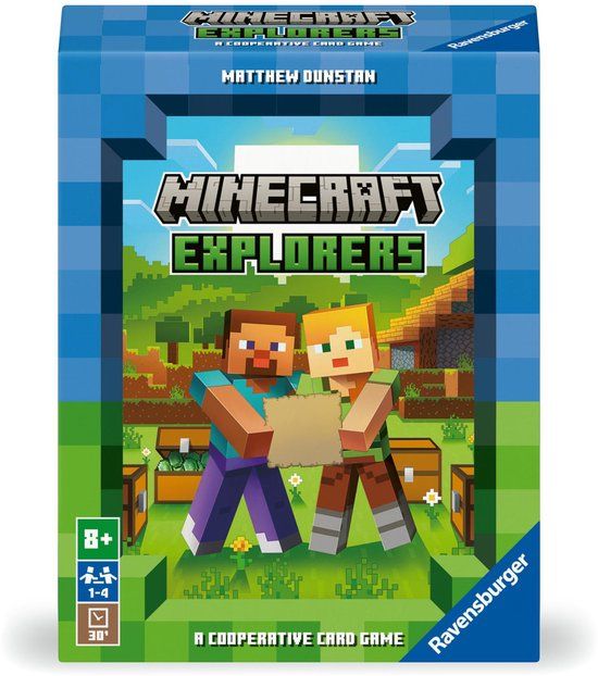 Ravensburger Minecraft Explorers - Coöperatief Kaartspel voor Kinderen