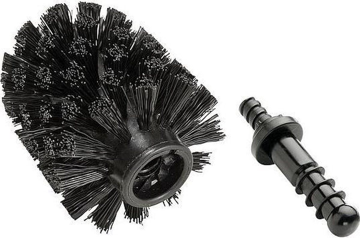 WENKO toiletborstel 8 x 9,3 cm zwart