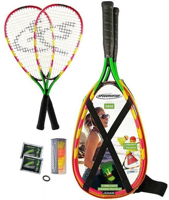 Speedminton S600, Set, navy/red, Set - speedbadminton