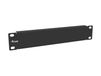 Equip 327530 Blanco paneel 1U Zwart