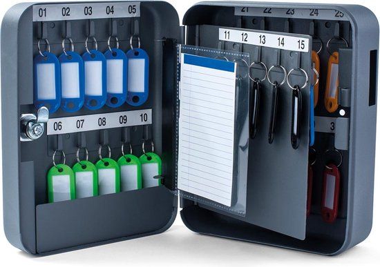 Pavo Sleutelkast - 30 sleutels - Donkergrijs