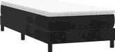 Boxspring sans matelas velours noir 80x220 cm