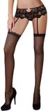 LIVCO CORSETTI Mandarin Garter Belt en Panty Set Zwart