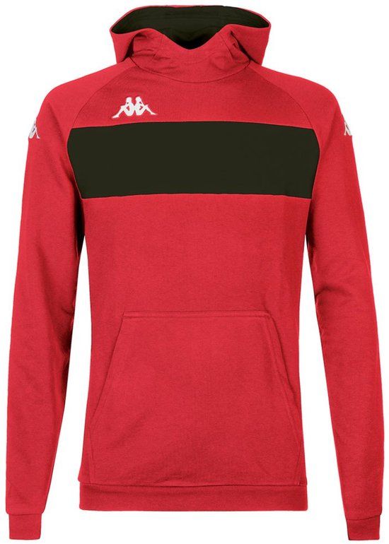 Kappa Daccio Hoodie - Red/Black - Men's XL - Football - Cotton/Polyester - 2023