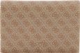GUESS Orlina Card Holder Latte Logo Taupe Clutch