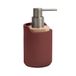 SPIRELLA - Sybella zeepdispenser - elegant design, glas en kunststof, eenvoudige navulling - 8 x 8 x 15,3 cm - 0,3 l - kleur bordeaux - perfect voor badkamer en keuken