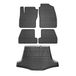 OMAC 2602YPS2-484 Ensemble de tapis de sol noir, Caoutchouc