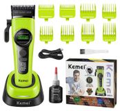 Tondeuse à cheveux homme - Moteur sans balais - 5 vitesses - Batterie 170 minutes - 8 sabots
