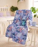 Aymax Flanel Deken Disney Stitch & Angel 110x150cm – Sweetest Hugs All-Over – 100% Polyester – Officiële Disney Licentie