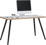 VCM Bureau wit/zwart 138x50x70 cm
