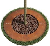 Merkloos Relaxdays Boomring - Ø 80 cm - Cortenstaal - Bruin