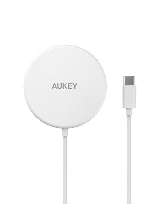 Aukey Aircore 15W Draadloze Magnetische Oplader - Wit