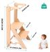 Chaise d'apprentissage pour enfants - Aide de cuisine Montessori - Pliable - 2 marches - Bois - Convient aux enfants de 4 à 6 ans - Charge maximale : 50 kg