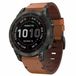 By Qubix Qubix Leren bandje - Bruin - 22mm Quickfit - Geschikt voor Garmin Instinct 3 / Instinct E - 45mm