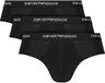 Emporio Armani slips met logo band 3-pack zwart