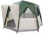 vidaXL Cabin Tent 3-Person Green and White