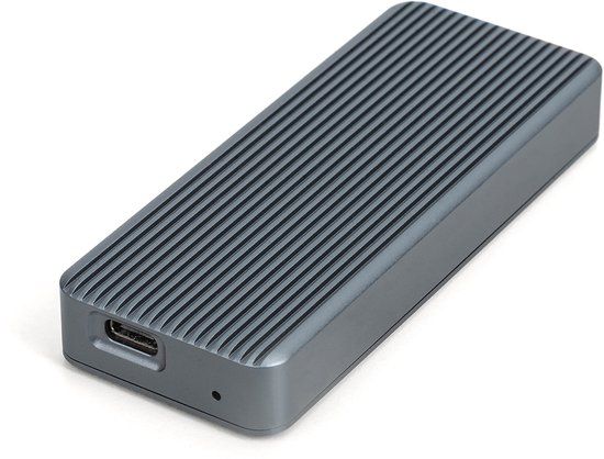 DIGITUS DA-71157 Externe M.2 NVMe SSD Behuizing - USB-C 3.2 Gen 2 (20 Gbps) - Aluminium - Grijs