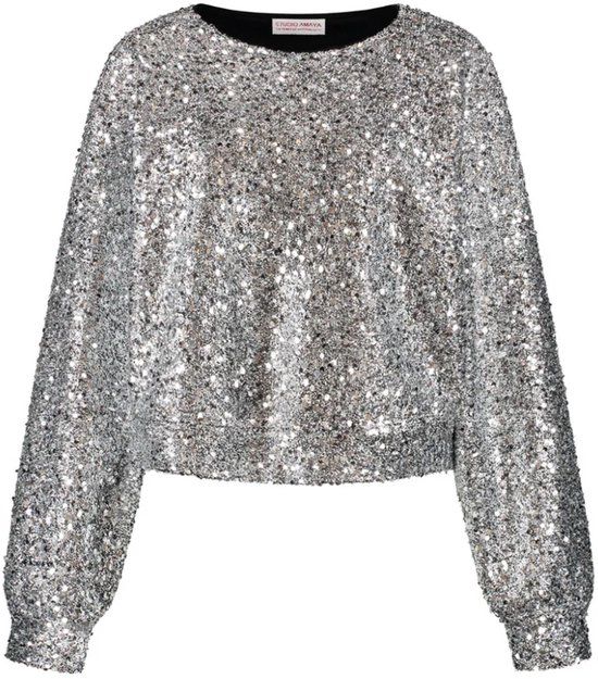 Studio Amaya Spark Women's Shirt - Silver - Size XS