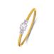 Lucardi Dames 14 karaat geelgouden ring met 3 diamanten 0,14ct