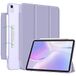 Fintie Hoes voor iPad Air 5 Generarion 2022 / iPad Air 4 Generation 2020, iPad Air 10.9 hoes met penhouder - [magnetische sluiting] lichte standaard hoes met doorschijnende matte achterkant, violet