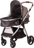 Babyono - Klamboe / Muggennet voor kinderwagen - Universeel - Zwart