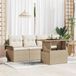 Maison Exclusive - Ensemble de jardin 5 pièces, beige, en polyrotin