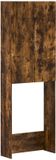 vidaXL Toiletkast BREDA Gerookt eiken 66 x 25,5 x 190 cm Bewerkt hout
