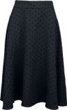 Banned Retro Banned Annie Rose Spot Skirt Dames Midirok - zwart - 4XL