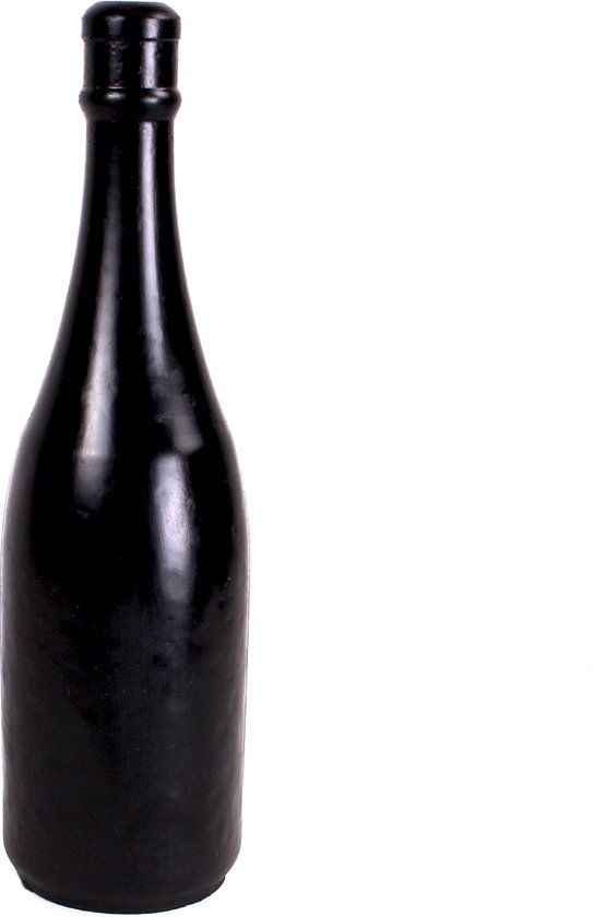 All Black Buttplug Champagnefles - groot - Zwart - PVC - 39.5 cm