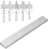 Famanu - Bloc à couteaux magnétique en acier inoxydable 30 cm
