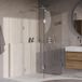 Brauer Void - Douche - Helder Glas - 100 x 200 cm - met Zijwand 30 cm - incl. Glascoating - Chroom