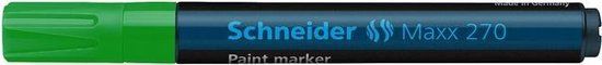 Schneider Schrijfwaren Schneider Maxx 270 Lakmarker Groen Doos met 10 Stuks