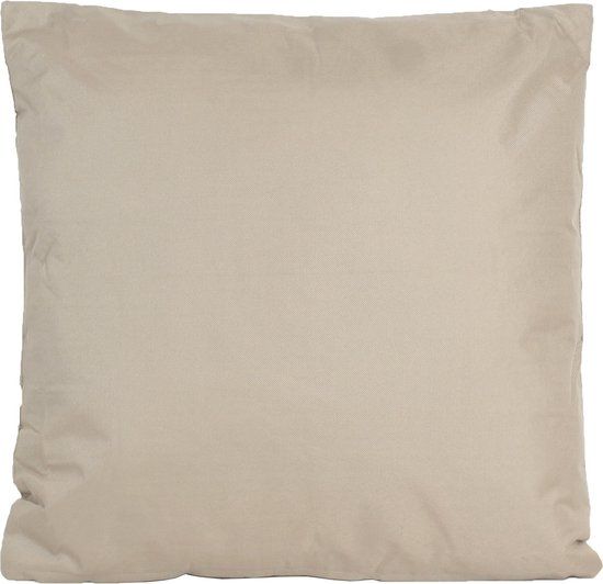 Anna's Collection Bank/Sier kussens - Taupe/Beige - 45 x 45 cm - Polyester
