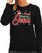 Bellatio Decorations Shoppartners Bv Foute Kersttrui / sweater - Happy Birthday Jezus - zwart - voor dames - kerstkleding / kerst outfit XS