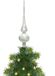 Decoris piek kerst - blanc givre - 26 cm - verre - mat