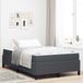vidaXL Bedframe met matras Donkergrijs 120 x 190 cm Stof