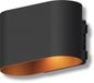 Calex Potenza Wandlamp - Up & Down Tuinverlichting - 4.5W - Warm Wit Licht - Zwart