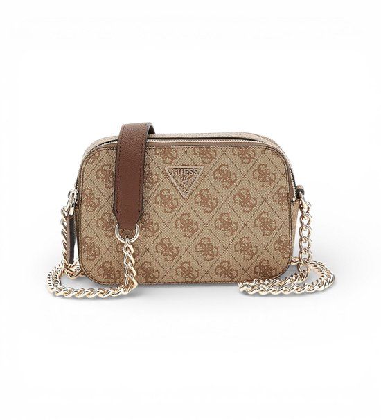 GUESS Noelle Ii Crossbody-camera, Latte Logo/Bruin, One Size